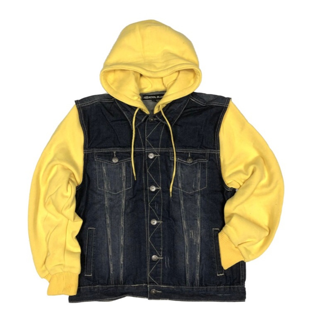 RB Denim Vest w/ Fleece Hoodie & Sleeve

Color: Indigo, Yellow

Style# 4015F